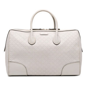 Pre-Loved Gucci Medium Diamante Leather Boston Bag